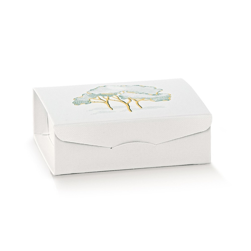 GIFT 120X120X40 INTRECCI VERDE ST. CALDO CON INSERTO